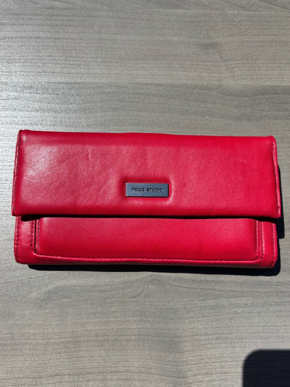 NWT Vintage Pelle Studio Genuine Italian Leather Fold-Over Wallet Cardholder